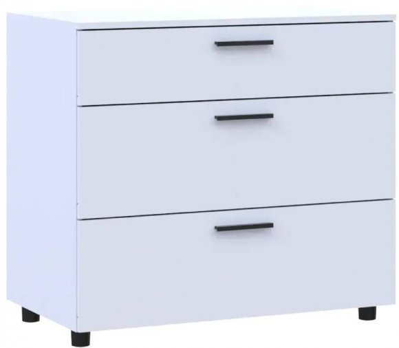 Комод Doros Торн Білий 3Ш 90х51.6х80 (DRS-012093) Комод Doros Торн Білий 3Ш 90х51.6х80 (DRS-012093)