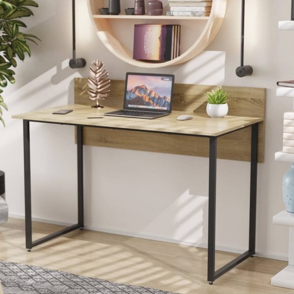 Письмовий стіл Ferrum-decor Скай 75x140x60 чорний ДСП Дуб Сонома 16мм (FRD-103632)