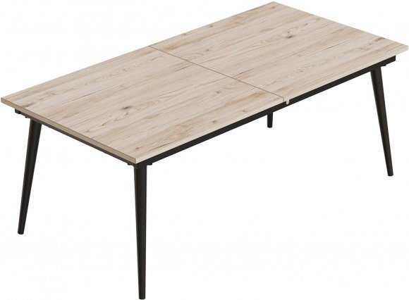 Стіл трансформер журнальний Dandi Small Ferrum-decor 45x120 160)x70 Чорний метал ДСП Дуб Сан-Марино 16 мм (FRD-106798) Стіл трансформер журнальний Dandi Small Ferrum-decor 45x120 160)x70 Чорний метал ДСП Дуб Сан-Марино 16 мм (FRD-106798)