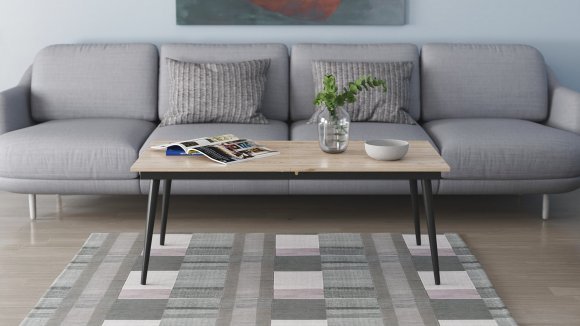 Стіл трансформер журнальний Dandi Small Ferrum-decor 45x120 160)x70 Чорний метал ДСП Дуб Сан-Марино 16 мм (FRD-106798) Стіл трансформер журнальний Dandi Small Ferrum-decor 45x120 160)x70 Чорний метал ДСП Дуб Сан-Марино 16 мм (FRD-106798)