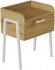Тумба модульна Ferrum-decor Бетті 540x450x320 метал Білий ДСП Дуб Дуб Артизан 16 мм (FRD-102995)