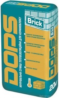Кладочна суміш теплоізоляційна для керамоблоку DOPS Brick ЗИМА
