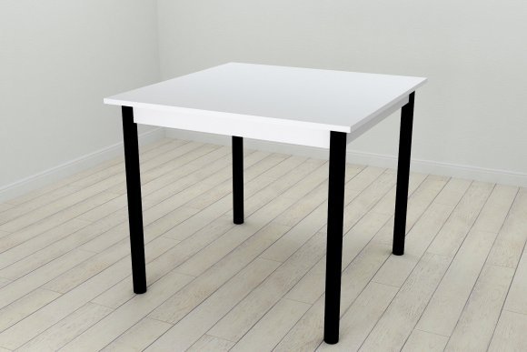 Стіл кухонний Ferrum-decor Агата 75x90x90 Чорний ДСП Біле 16мм (FRD-106263) Стіл кухонний Ferrum-decor Агата 75x90x90 Чорний ДСП Біле 16мм (FRD-106263)