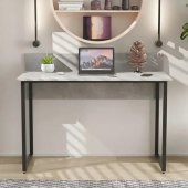 Стіл письмовий Скай Ferrum-decor 75x120x70 Чорний метал ДСП Бетон 16 мм (FRD-106675)