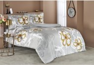 Постільна білизна сатин Romy gri v03 сірий євро svt-2000022282611