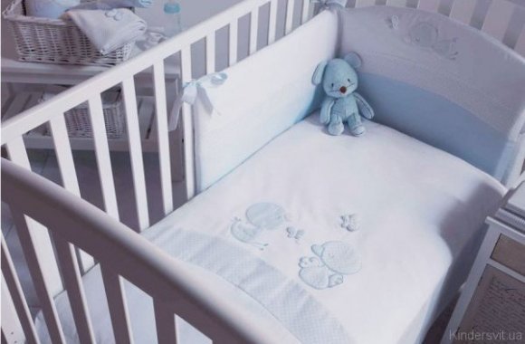 Mary Baby Постельный комплект Coco голубой 12/CP/COC/AZ