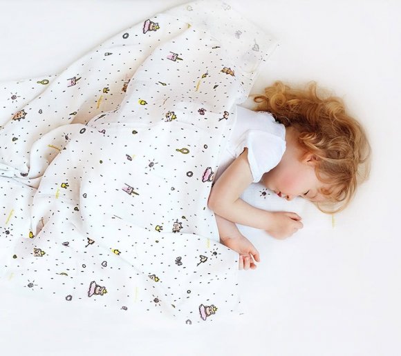 Пелюшка муслінова-плед 100x100 см Princess lullalove-8992 Пелюшка муслінова-плед 100x100 см Princess lullalove-8992