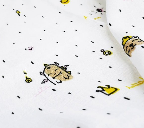 Пелюшка муслінова-плед 100x100 см Princess lullalove-8992 Пелюшка муслінова-плед 100x100 см Princess lullalove-8992