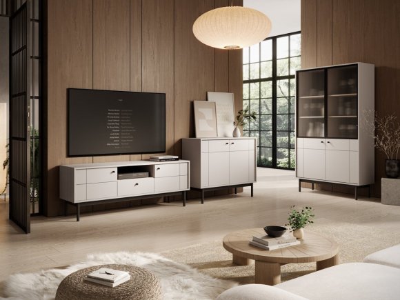 Комод Perfect Home Джапанді / Japandi K104 2-дверний Кашемір (PFH-091469) Комод Perfect Home Джапанді / Japandi K104 2-дверний Кашемір (PFH-091469)