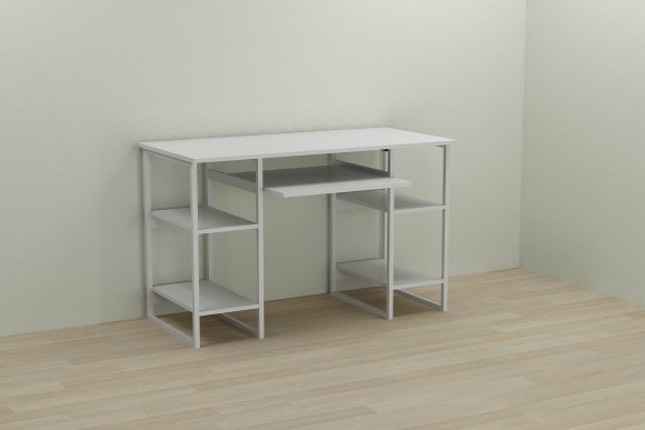 Письмовий стіл Ferrum-decor Тім 75x120x60 білий ДСП Біле 16мм (FRD-101357)