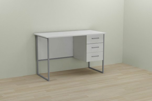 Письмовий стіл Ferrum-decor Гаррі 75x140x70 сірий ДСП Біле 16мм (FRD-101481)