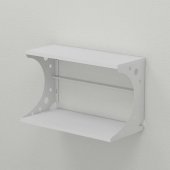 Настінна полиця Ferrum-decor Букін 330x700x240 метал Білий ДСП Біле 16 мм (FRD-102891)