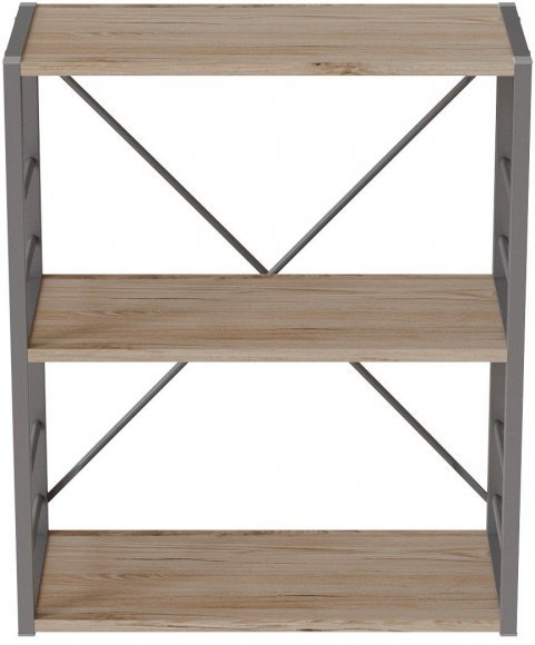 Етажерка 3/60 Ferrum-decor Серії Конект 73x60x28 сірий ДСП Дуб Сан-Марино 16мм (FRD-104267) Етажерка 3/60 Ferrum-decor Серії Конект 73x60x28 сірий ДСП Дуб Сан-Марино 16мм (FRD-104267)