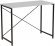 Стіл письмовий Line Лайт Ferrum-decor 750x1000x500 Чорний метал ДСП Біле 16 мм (FRD-104836)