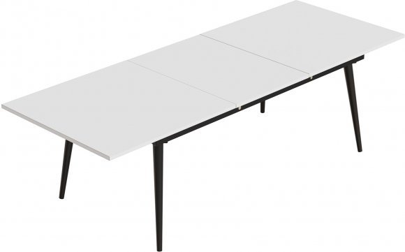 Стіл трансформер журнальний Dandi Small Ferrum-decor 45x120 160)x70 Чорний метал ДСП Білий 16 мм (FRD-106799) Стіл трансформер журнальний Dandi Small Ferrum-decor 45x120 160)x70 Чорний метал ДСП Білий 16 мм (FRD-106799)