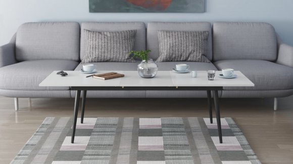 Стіл трансформер журнальний Dandi Small Ferrum-decor 45x120 160)x70 Чорний метал ДСП Білий 16 мм (FRD-106799) Стіл трансформер журнальний Dandi Small Ferrum-decor 45x120 160)x70 Чорний метал ДСП Білий 16 мм (FRD-106799)