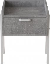 Тумба модульна Ferrum-decor Бетті 540x450x320 метал Білий ДСП Бетон 16 мм (FRD-102996)