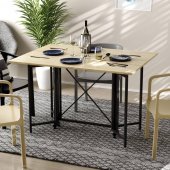 Стіл-книга трансформер Спайдер Ferrum-decor 750x1150x880 Чорний метал ДСП Дуб Сонома 16 мм (FRD-105091)