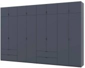 Шафа для одягу Doros Лукас Графіт 4+4 ДСП 360х50х240 DRS-011702 (42005145)