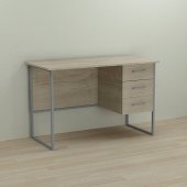Письмовий стіл Ferrum-decor Гаррі 75x140x70 сірий ДСП Дуб Сонома 16мм (FRD-101482)