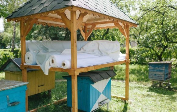 Наматрацник льняний з бджолиними фітонцидами Flax 70х190 см Наматрацник льняний з бджолиними фітонцидами Flax 70х190 см