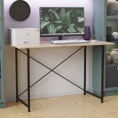 Стіл письмовий Line Лайт Ferrum-decor 750x1000x500 Чорний метал ДСП Дуб Сан-Марино 16 мм (FRD-104837) Стіл письмовий Line Лайт Ferrum-decor 750x1000x500 Чорний метал ДСП Дуб Сан-Марино 16 мм (FRD-104837)