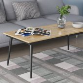 Стіл трансформер журнальний Dandi Small Ferrum-decor 45x120 160)x70 Чорний метал ДСП Дуб Артизан 16 мм (FRD-106800)