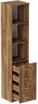 Пенал Анжело Ferrum-decor на 3 полиці з 4 шухлядами 1900x400x380 ДСП Дуб Таверна 16 мм (FRD-104928)