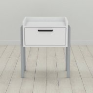 Тумба модульна Ferrum-decor Бетті 540x450x320 метал Сірий ДСП Біле 16 мм (FRD-102997)