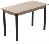 Стіл кухонний Ferrum-decor Маріо 75x120x80 Чорний ДСП Сан-Марино 16мм (FRD-105667)