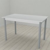Стіл кухонний Ferrum-decor Беніта 75x120x60 Сірий ДСП Біле 16мм (FRD-106269)