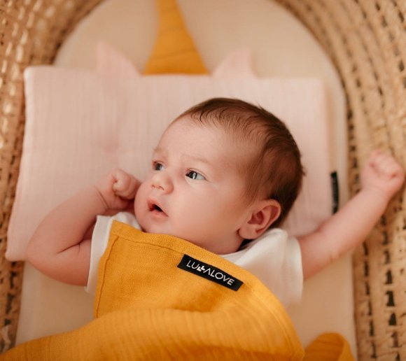 Пелюшка муслінова-плед 100x100 см Mango lullalove-7392 Пелюшка муслінова-плед 100x100 см Mango lullalove-7392