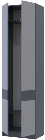Шафа для одягу Doros Сола Графіт / Сірий 60х40х215 DRS-011744 (44900341) Шафа для одягу Doros Сола Графіт / Сірий 60х40х215 DRS-011744 (44900341)