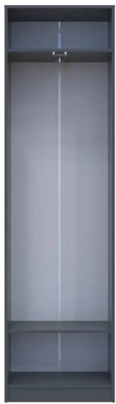 Шафа для одягу Doros Сола Графіт / Сірий 60х40х215 DRS-011744 (44900341) Шафа для одягу Doros Сола Графіт / Сірий 60х40х215 DRS-011744 (44900341)