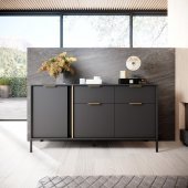 Комод Perfect Home Ларс / Lars 3-дверний з 2 шухлядами 3D2S/153 Антрацит (PFH-091021) Комод Perfect Home Ларс / Lars 3-дверний з 2 шухлядами 3D2S/153 Антрацит (PFH-091021)