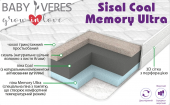 Матрац Baby Veres Sisal Coal Memory Ultra 90х190х18 см 52.444.04 Матрац Baby Veres Sisal Coal Memory Ultra 90х190х18 см 52.444.04