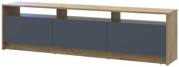 Тумба ТВ Doros U3 Дуб Артизан/Графіт ДСП 180х33х43 (DRS-011902) Тумба ТВ Doros U3 Дуб Артизан/Графіт ДСП 180х33х43 (DRS-011902)