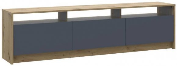 Тумба ТВ Doros U3 Дуб Артизан/Графіт ДСП 180х33х43 (DRS-011902) Тумба ТВ Doros U3 Дуб Артизан/Графіт ДСП 180х33х43 (DRS-011902)