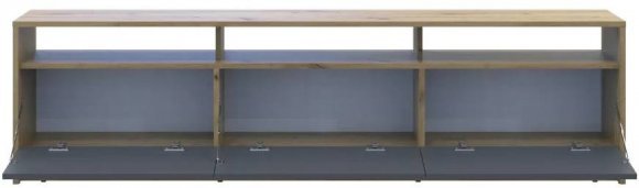 Тумба ТВ Doros U3 Дуб Артизан/Графіт ДСП 180х33х43 (DRS-011902) Тумба ТВ Doros U3 Дуб Артизан/Графіт ДСП 180х33х43 (DRS-011902)