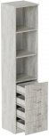 Пенал Анжело Ferrum-decor на 3 полиці з 4 шухлядами 1900x400x380 ДСП Бетон 16 мм (FRD-104929) Пенал Анжело Ferrum-decor на 3 полиці з 4 шухлядами 1900x400x380 ДСП Бетон 16 мм (FRD-104929)