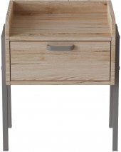 Тумба модульна Ferrum-decor Бетті 540x450x320 метал Сірий ДСП Дуб Сан-Марино 16 мм (FRD-102998)