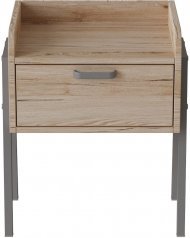 Тумба модульна Ferrum-decor Бетті 540x450x320 метал Сірий ДСП Дуб Сан-Марино 16 мм (FRD-102998)