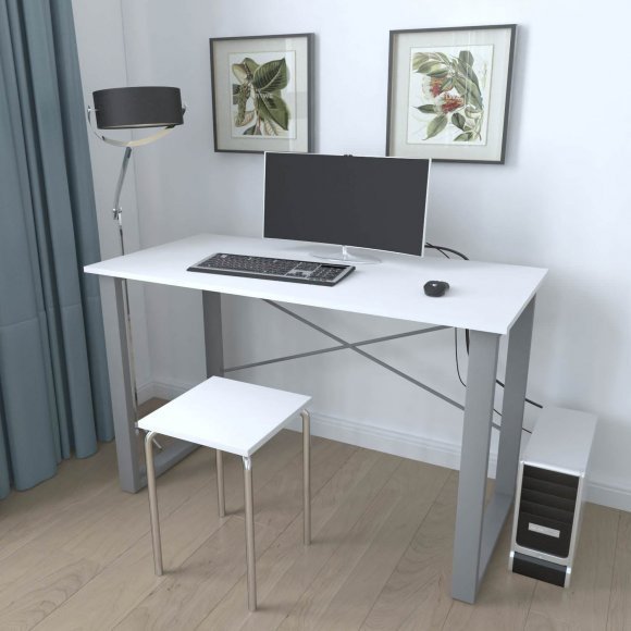 Письмовий стіл Ferrum-decor Драйв 750x1200x700 Сірий метал ДСП Біле 16 мм (FRD-103178) Письмовий стіл Ferrum-decor Драйв 750x1200x700 Сірий метал ДСП Біле 16 мм (FRD-103178)