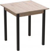 Стіл кухонний Ferrum-decor Агата 75x70x70 Чорний ДСП Сан-Марино 16мм (FRD-105668)