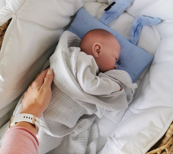 Пелюшка муслінова-плед 100x100 см Ice Grey lullalove-7385 Пелюшка муслінова-плед 100x100 см Ice Grey lullalove-7385