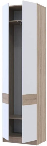 Шафа для одягу Doros Сола Дуб Сонома/Білий 60х40х215 DRS-011745 (44900344) Шафа для одягу Doros Сола Дуб Сонома/Білий 60х40х215 DRS-011745 (44900344)