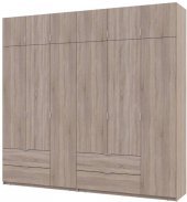 Шафа для одягу Doros Лукас Дуб сонома 3+3 ДСП 255х50х240 DRS-011704 (42005111)