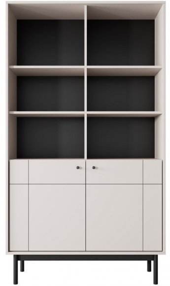Стелаж Perfect Home Джапанді / Japandi R104 2-дверний Кашемір (PFH-091471)