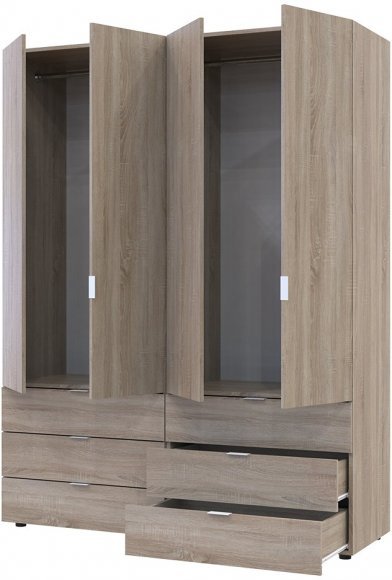Комплект шаф для одягу Doros Гелар (2 шт.) 155х49,5х203,4 см Дуб сонома (DRS-011110)