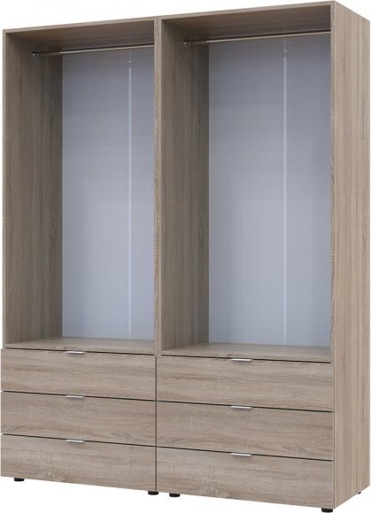 Комплект шаф для одягу Doros Гелар (2 шт.) 155х49,5х203,4 см Дуб сонома (DRS-011110)